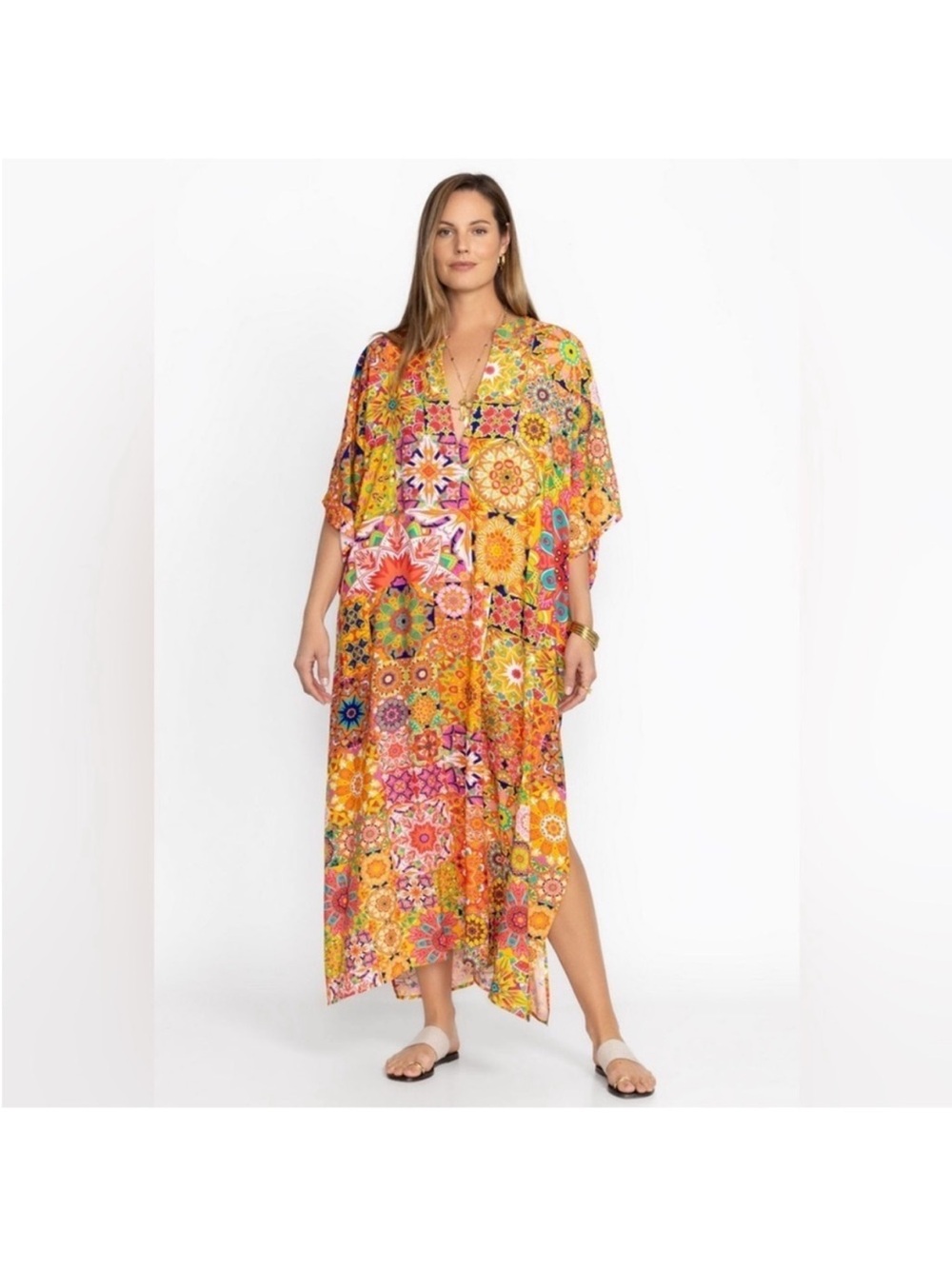 Johnny Was Kaleida Kaftan Dress/Swim Coverup